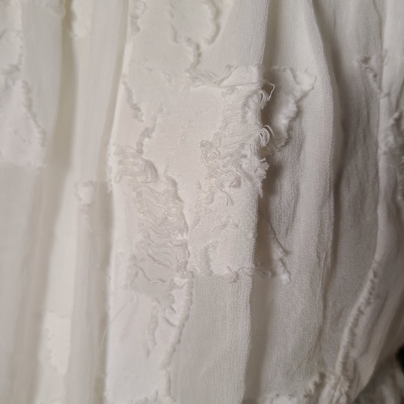 Aritzia Wilfred Women's White Semi-sheer Lourdes Blouse size S - Picture 9 of 16